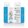 plug anal métal aluminium coeur bleu taille s