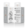 plug anal en métal aluminium coeur blanc taille s