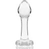 plug anal modèle 2 verre borosilicate clair 11 cm -o- 3.5 cm
