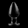 plug anal modèle 3 verre borosilicate transparent 11 cm -o- 5 cm