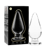 plug anal modèle 4 verre borosilicate clair 11 cm -o- 5 cm