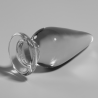 plug anal modèle 4 verre borosilicate clair 11 cm -o- 5 cm