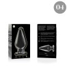 plug anal modèle 4 verre borosilicate clair 11 cm -o- 5 cm