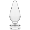 plug anal modèle 4 verre borosilicate clair 11 cm -o- 5 cm