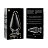 plug anal modèle 4 verre borosilicate clair 11 cm -o- 5 cm