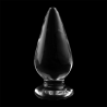 plug anal modèle 4 verre borosilicate clair 11 cm -o- 5 cm