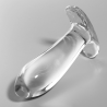 plug anal modèle 5 verre borosilicate clair 12.5 cm -o- 3.5 cm