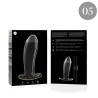 plug anal modèle 5 verre borosilicate clair 12.5 cm -o- 3.5 cm