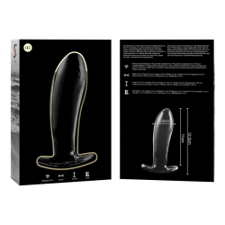 plug anal modèle 5 verre borosilicate clair 12.5 cm -o- 3.5 cm