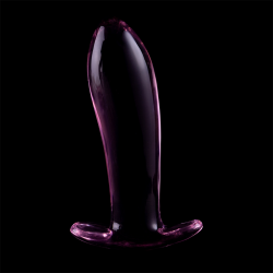 plug anal modèle 5 verre borosilicate rose 12.5 cm -o- 3.5 cm