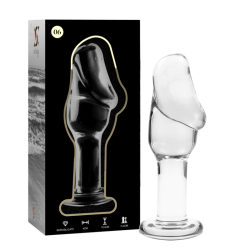 plug anal modèle 6 verre borosilicate clair 12.5 cm -o- 4 cm