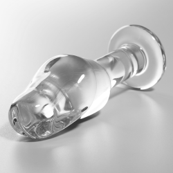 plug anal modèle 6 verre borosilicate clair 12.5 cm -o- 4 cm