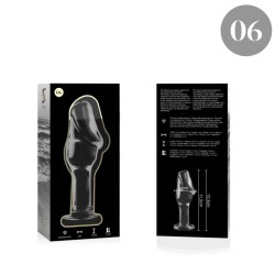 plug anal modèle 6 verre borosilicate clair 12.5 cm -o- 4 cm