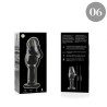plug anal modèle 6 verre borosilicate clair 12.5 cm -o- 4 cm