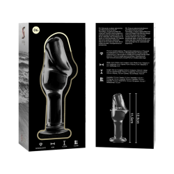plug anal modèle 6 verre borosilicate clair 12.5 cm -o- 4 cm