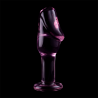 plug anal modèle 6 verre borosilicate rose 12.5 cm -o- 4 cm
