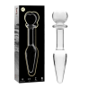 plug anal modèle 7 verre borosilicate clair 13.5 cm -o- 3 cm