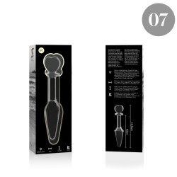 plug anal modèle 7 verre borosilicate clair 13.5 cm -o- 3 cm