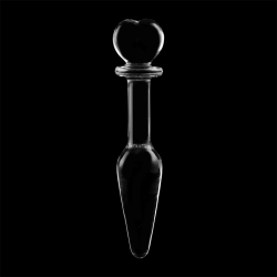 plug anal modèle 7 verre borosilicate clair 13.5 cm -o- 3 cm