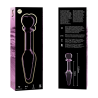 plug anal modèle 7 verre borosilicate rose 13.5 cm -o- 3 cm