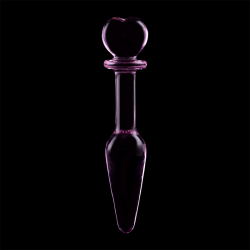 plug anal modèle 7 verre borosilicate rose 13.5 cm -o- 3 cm