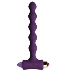 plug anal avec vibration et perles riverles petite sensations