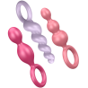 jeu de bouchons anal 3 pcs tricolore