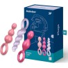 jeu de bouchons anal 3 pcs tricolore
