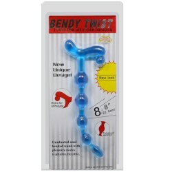 balles anal bleues bendy twist