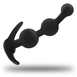 plug anal en silicone courbé 13 cm