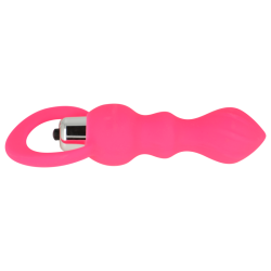 stimulateur anal avec vibration 9 cm rose