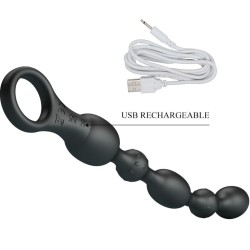 balles anal van 10 vibrations rechargeables en silicone
