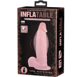 gode gonflable réaliste avec ventouse 15 cm