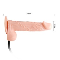 gode vibrant et gonflable réaliste