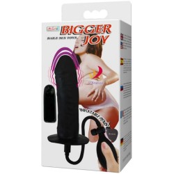 pénis gonflable bigger joy avec vibration 16 cm