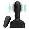 télécommande de plug anal gonflable noir