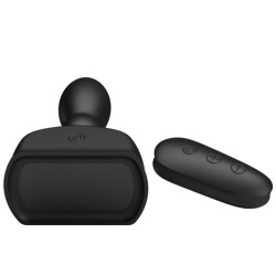 télécommande de plug anal gonflable noir