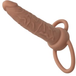 performance maxx rechargeable double pénétrateur peau brun