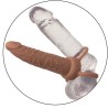 performance maxx rechargeable double pénétrateur peau brun