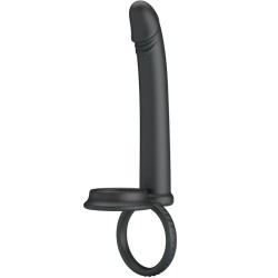 dillion double pénétration double anneau pénal noir