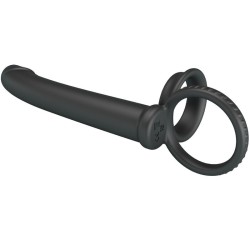 dillion double pénétration double anneau pénal noir