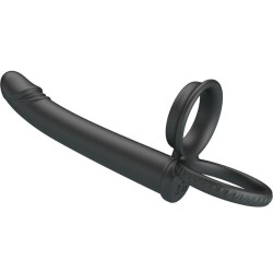 dillion double pénétration double anneau pénal noir