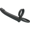dillion double pénétration double anneau pénal noir