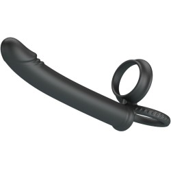 dillion double pénétration double anneau pénal noir