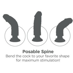 gode vibrateur 23 cm naturel
