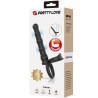 anneau pénis vibrant tatum avec plug 10 vibrations noir