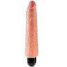 vibrateur réaliste et rigide 23 cm - naturel