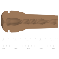 masturbateur générique de fesses feel stroker - brun moyen