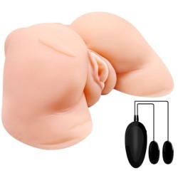 vagin et anus avec maille réaliste avec vibration