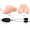 vagin et anus avec maille réaliste avec vibration
